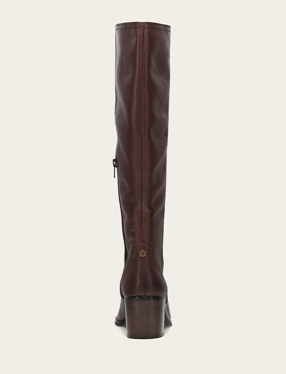 Frye Women's Cocoa Sadie Softy Tall Wide Calf Boot / Cocoa