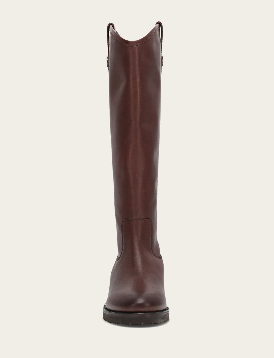 Frye Women's Brown Melissa Lug Button Tall Boot / Brown
