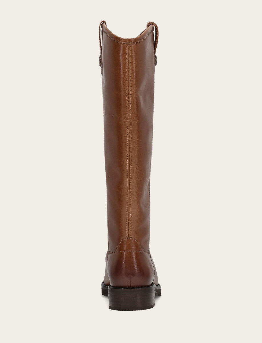 Frye Women's Tan Melissa Lug Button Tall Boot / Tan