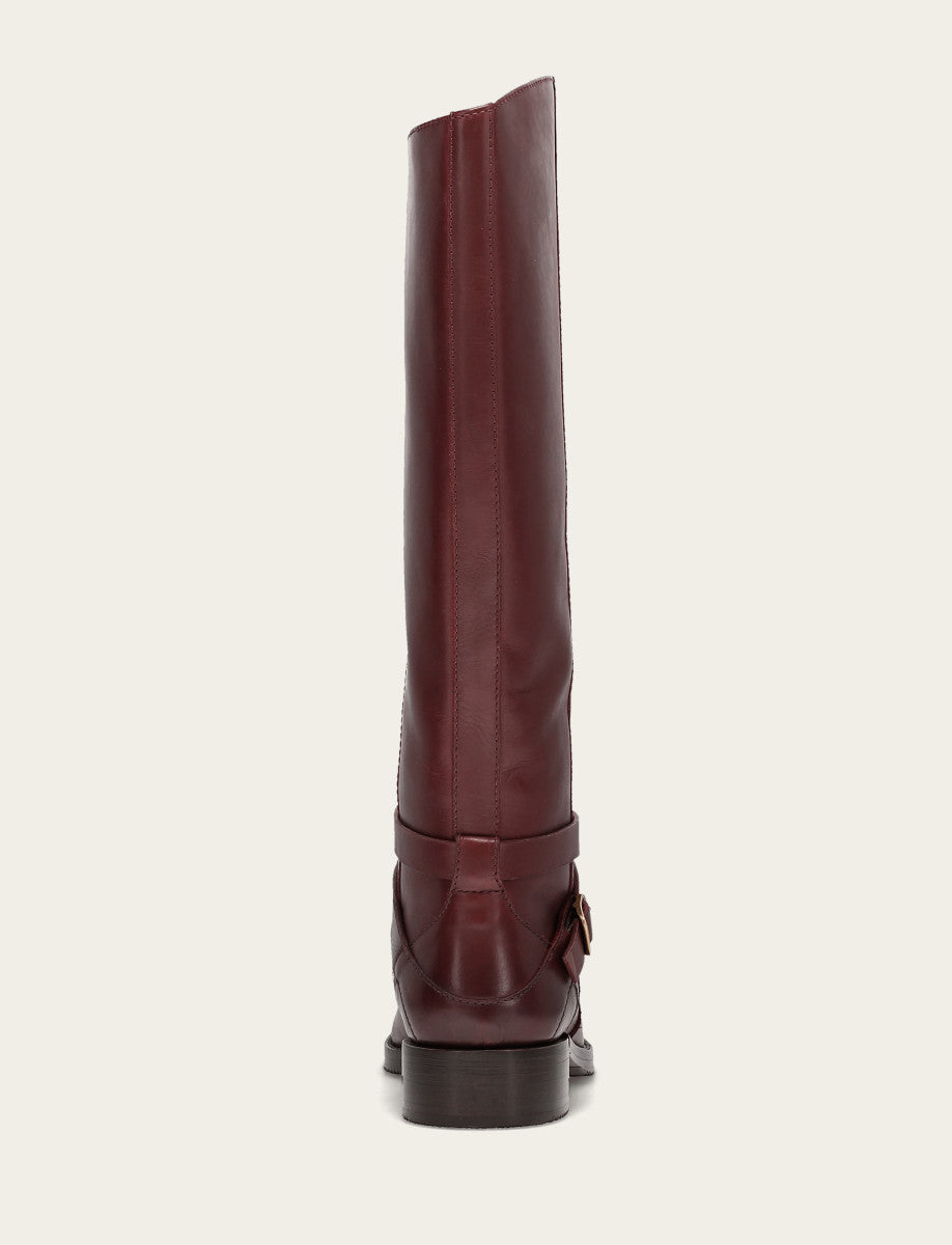 Frye Women's Merlot Melissa Belted Riding Boot / Merlot