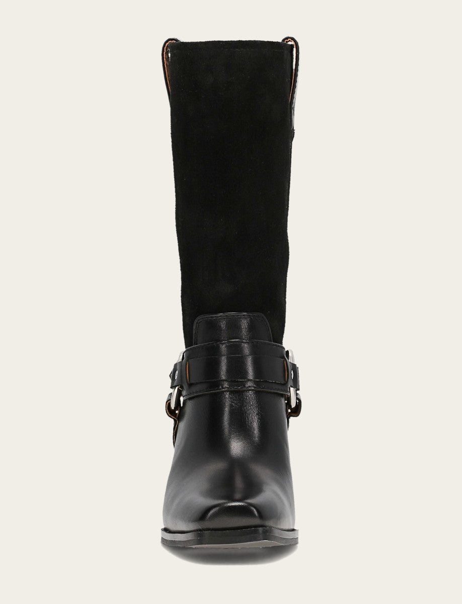 Frye Women's Black Shiloh Harness Belted Boot / Black