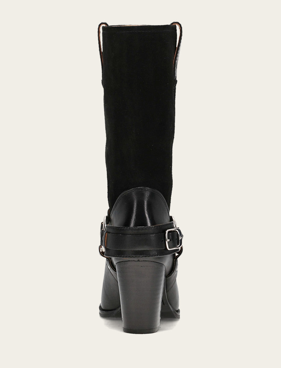 Frye Women's Black Shiloh Harness Belted Boot / Black