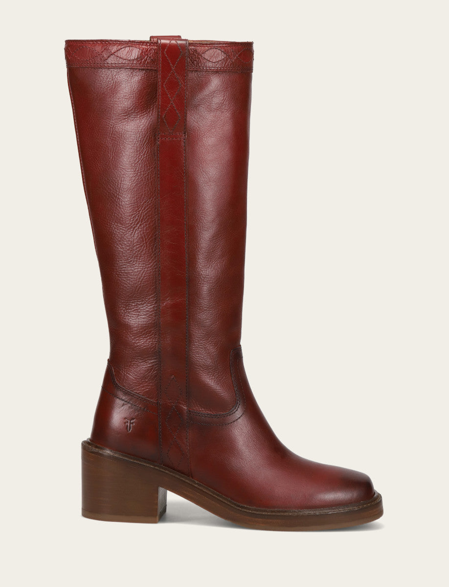 Frye Women's Merlot Kate Pull On Wide Calf Boot / Merlot