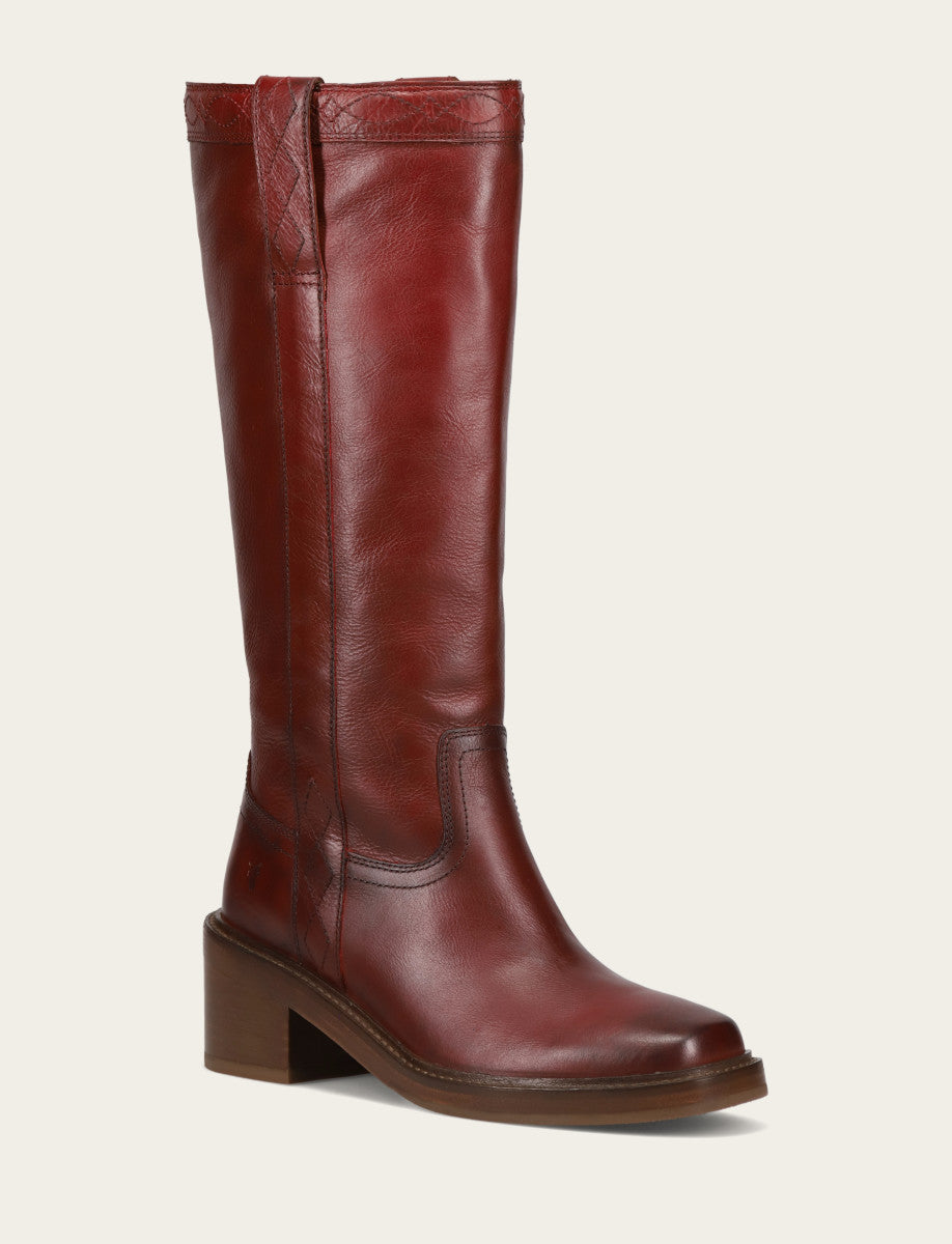 Frye Women's Merlot Kate Pull On Wide Calf Boot / Merlot