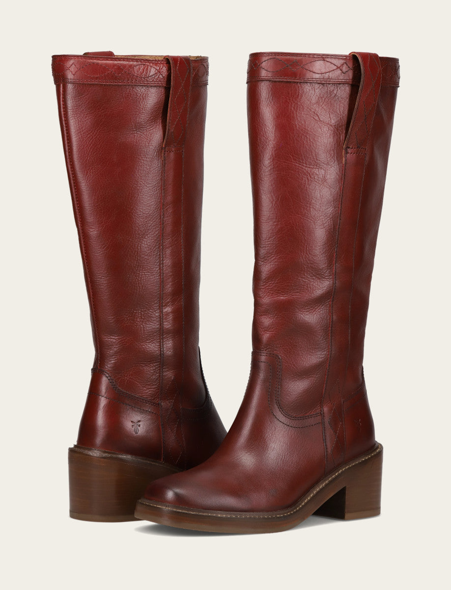 Frye Women's Merlot Kate Pull On Wide Calf Boot / Merlot