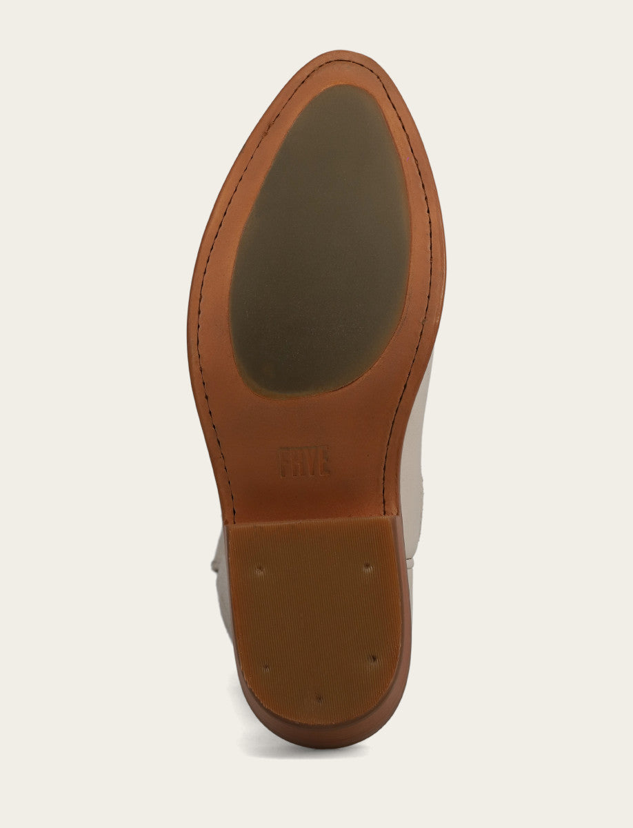Frye Ivory Billy Pull On Deco Stitch Boot / Ivory
