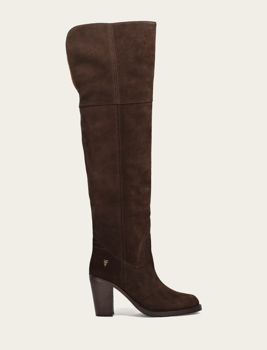 Frye Women's Dark Brown Corinne Over The Knee Boot / Dark Brown
