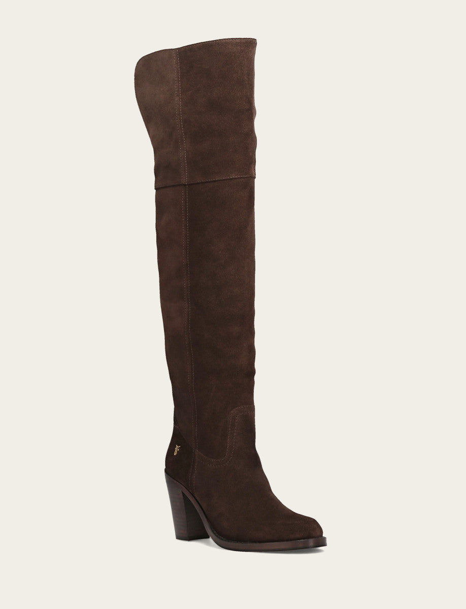 Frye Women's Dark Brown Corinne Over The Knee Boot / Dark Brown