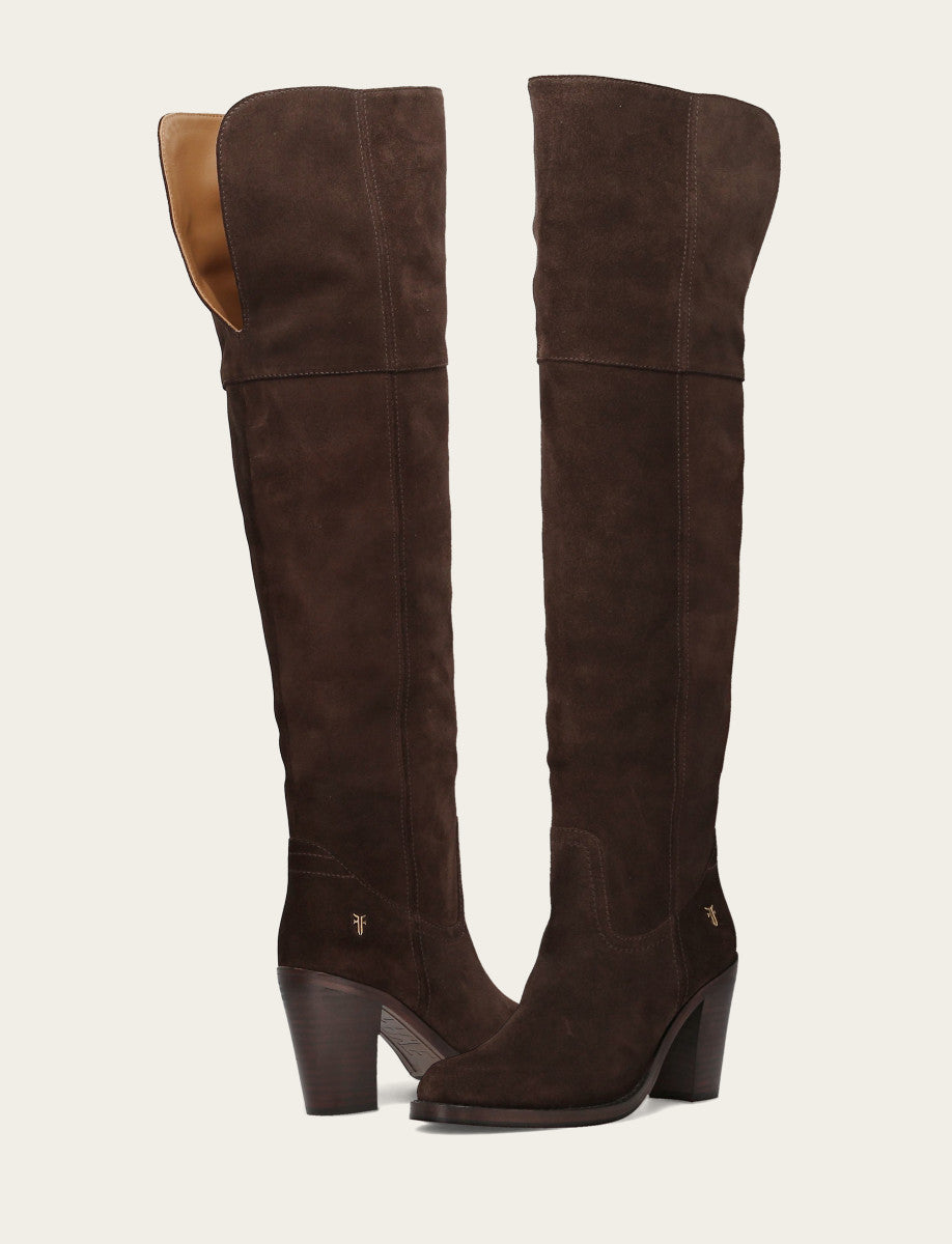 Frye Women's Dark Brown Corinne Over The Knee Boot / Dark Brown
