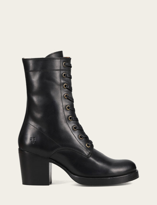 Frye Women's Black Jean Lace Up Boot / Black