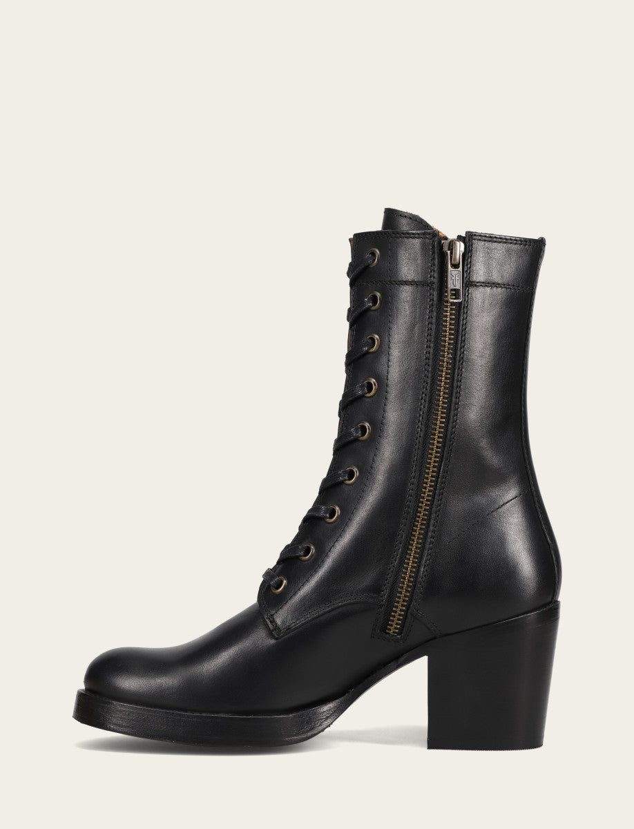 Frye Women's Black Jean Lace Up Boot / Black