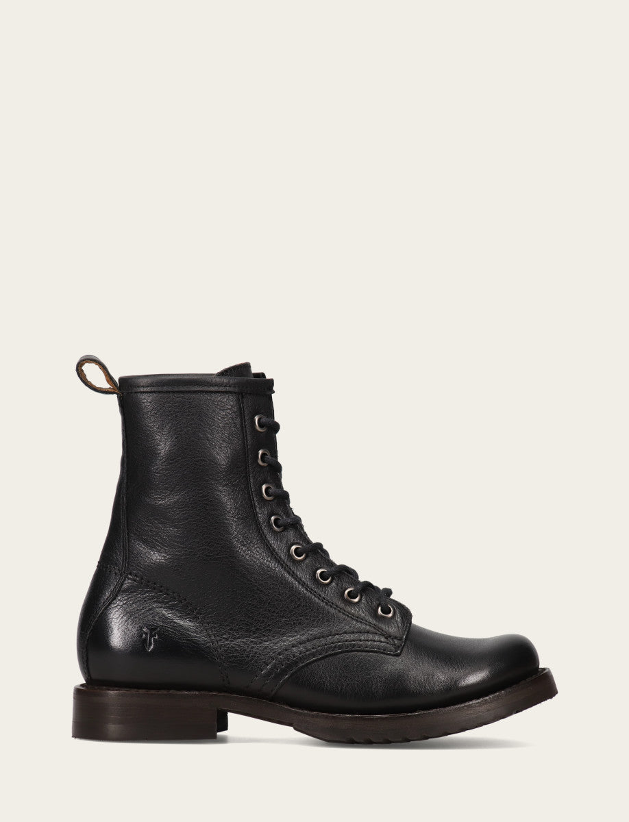 Frye Women's Black Veronica Flex Combat Booties / Black