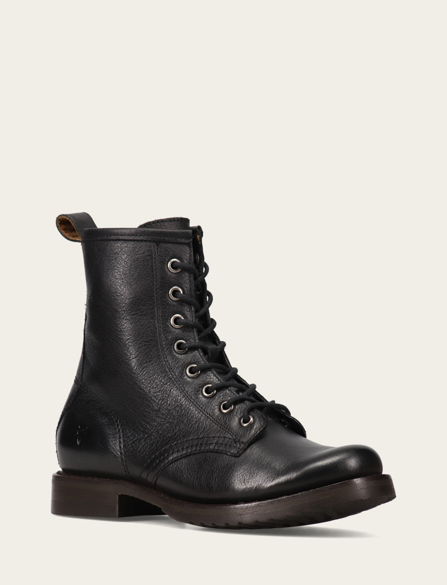 Frye Women's Black Veronica Flex Combat Booties / Black