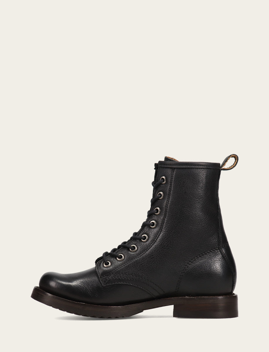 Frye Women's Black Veronica Flex Combat Booties / Black