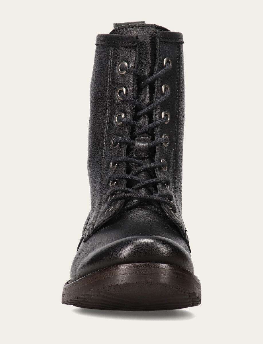 Frye Women's Black Veronica Flex Combat Booties / Black