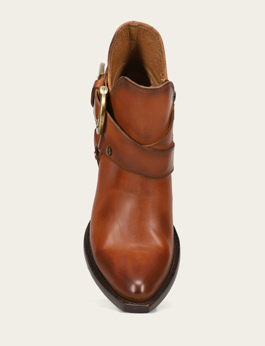 Frye Women's Caramel Sacha Multi Strap Booties / Caramel