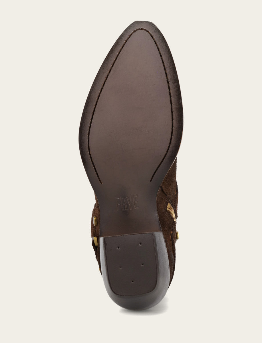 Frye Women's Chocolate Sacha Multi Strap Booties / Chocolate