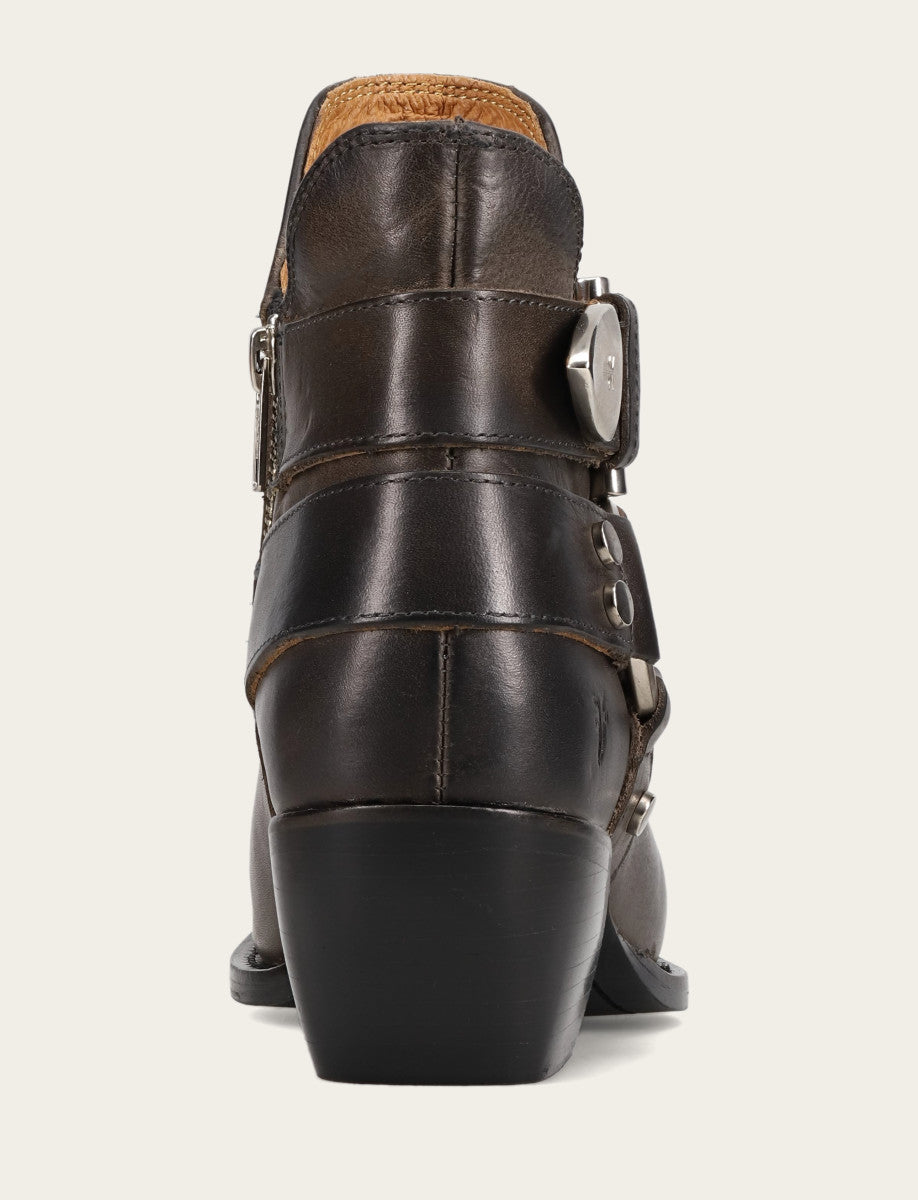 Frye Women's Steel Sacha Multi Strap Booties / Steel