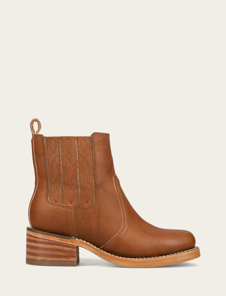 Frye Women's Saddle Campus Chelsea Booties / Saddle
