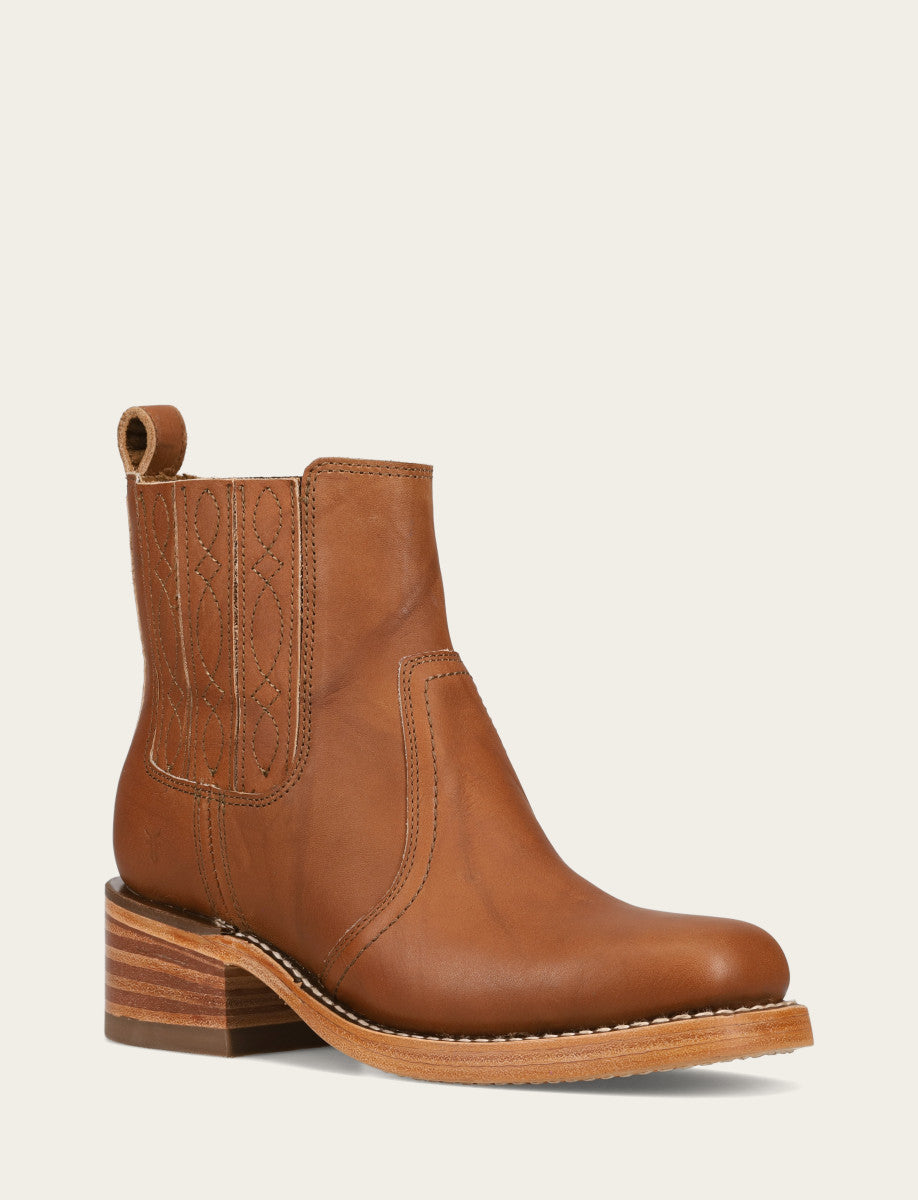 Frye Women's Saddle Campus Chelsea Booties / Saddle