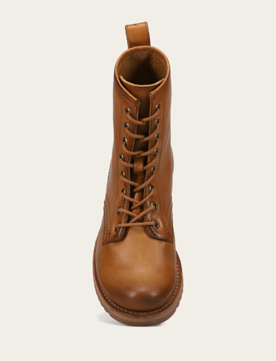 Frye Women's Caramel Veronica Flex Combat Booties / Caramel