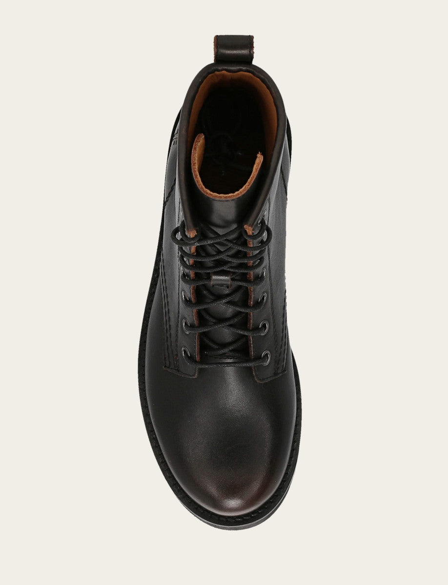 Frye Antique Brown Veronica Flex Combat Boot / Antique Brown