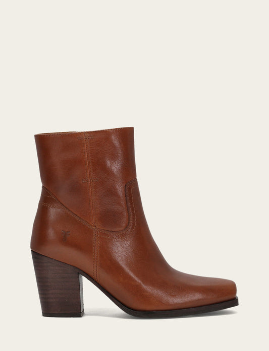 Frye Women's Cinnamon Shiloh Zip Booties / Cinnamon