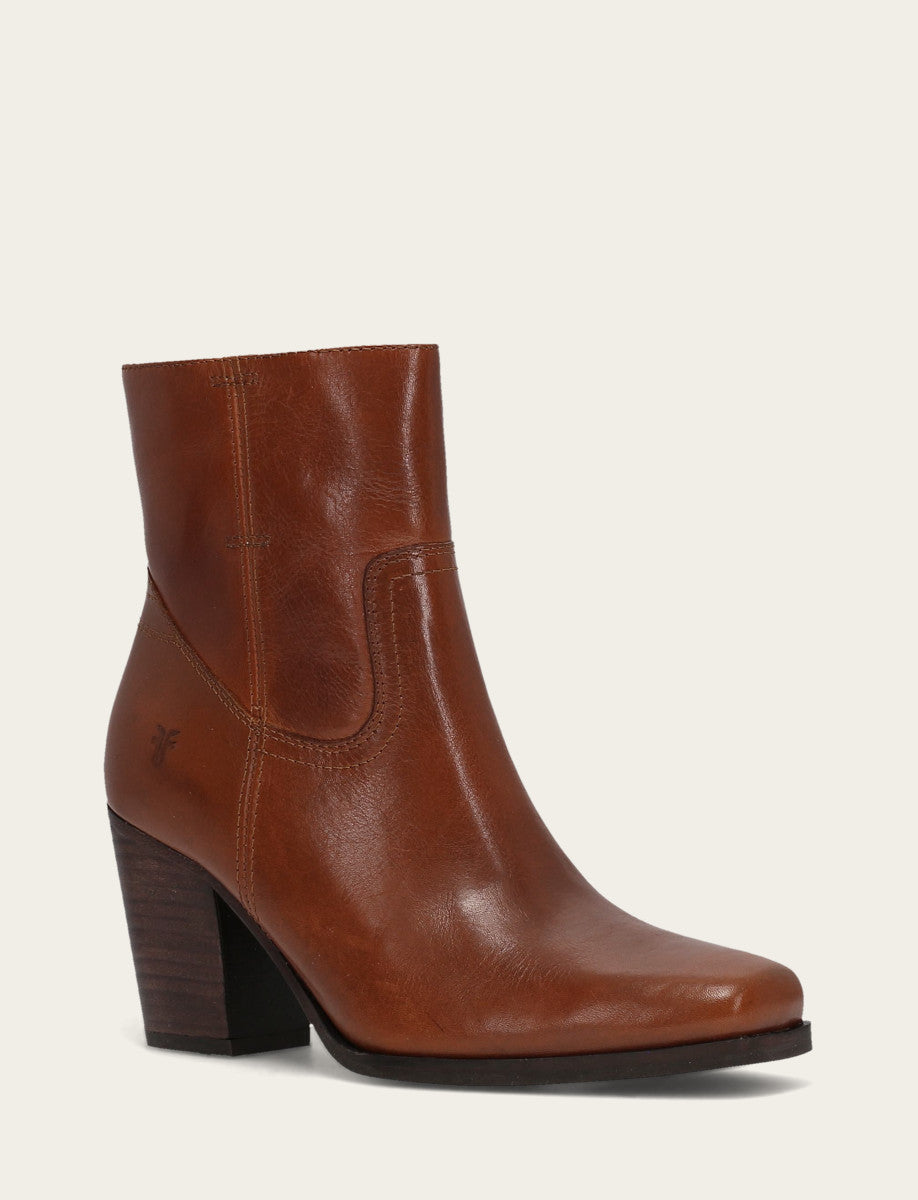 Frye Women's Cinnamon Shiloh Zip Booties / Cinnamon