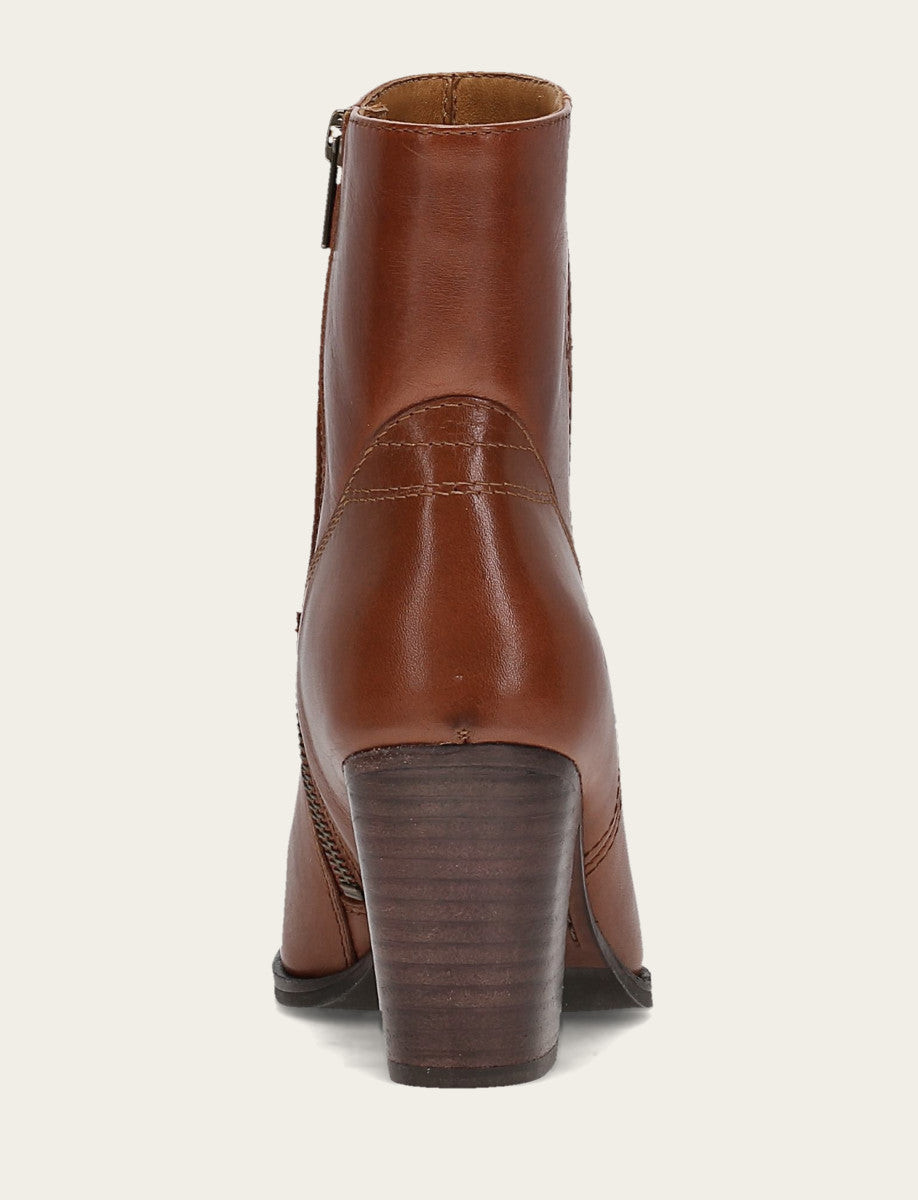 Frye Women's Cinnamon Shiloh Zip Booties / Cinnamon