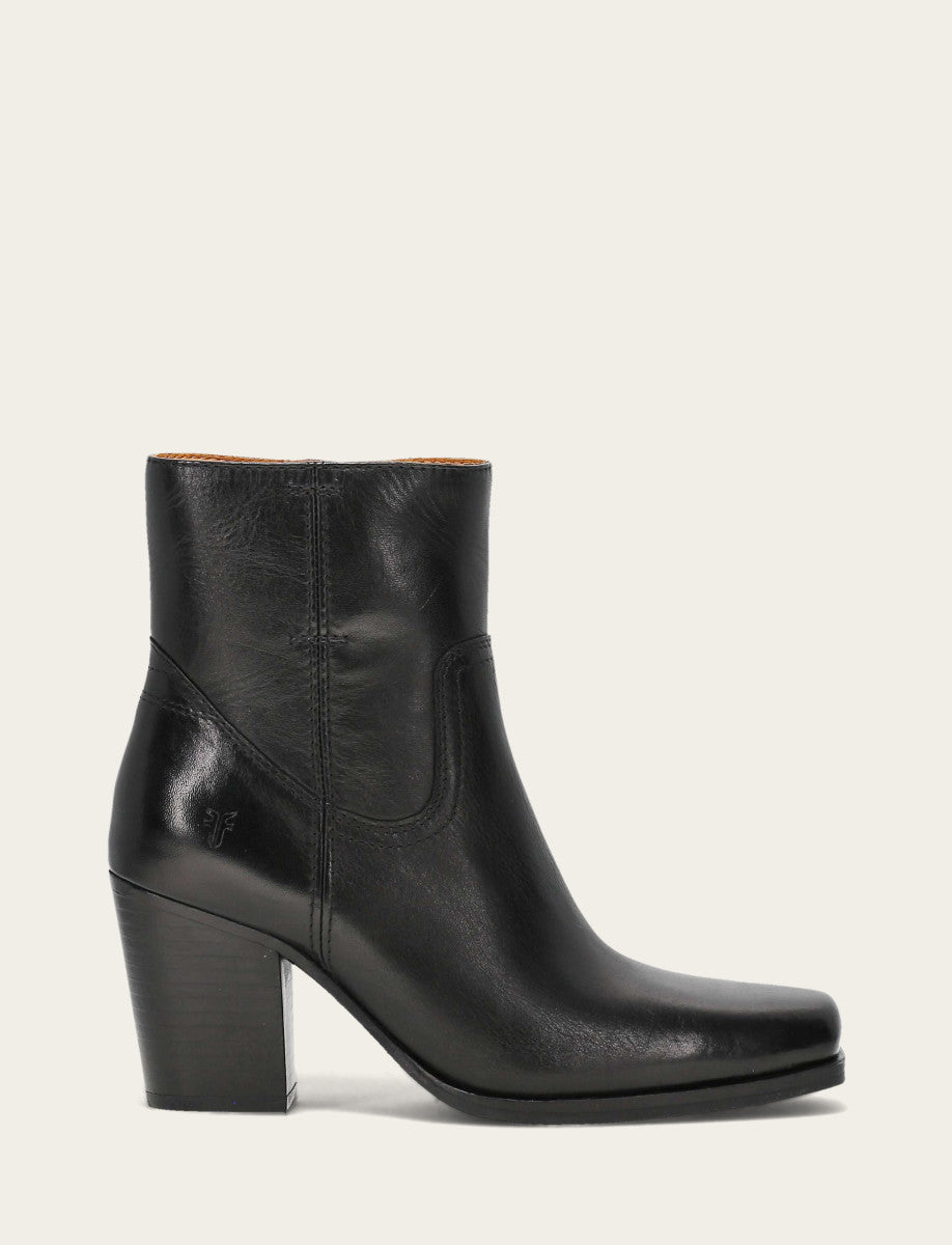 Frye Women's Black Shiloh Zip Booties / Black