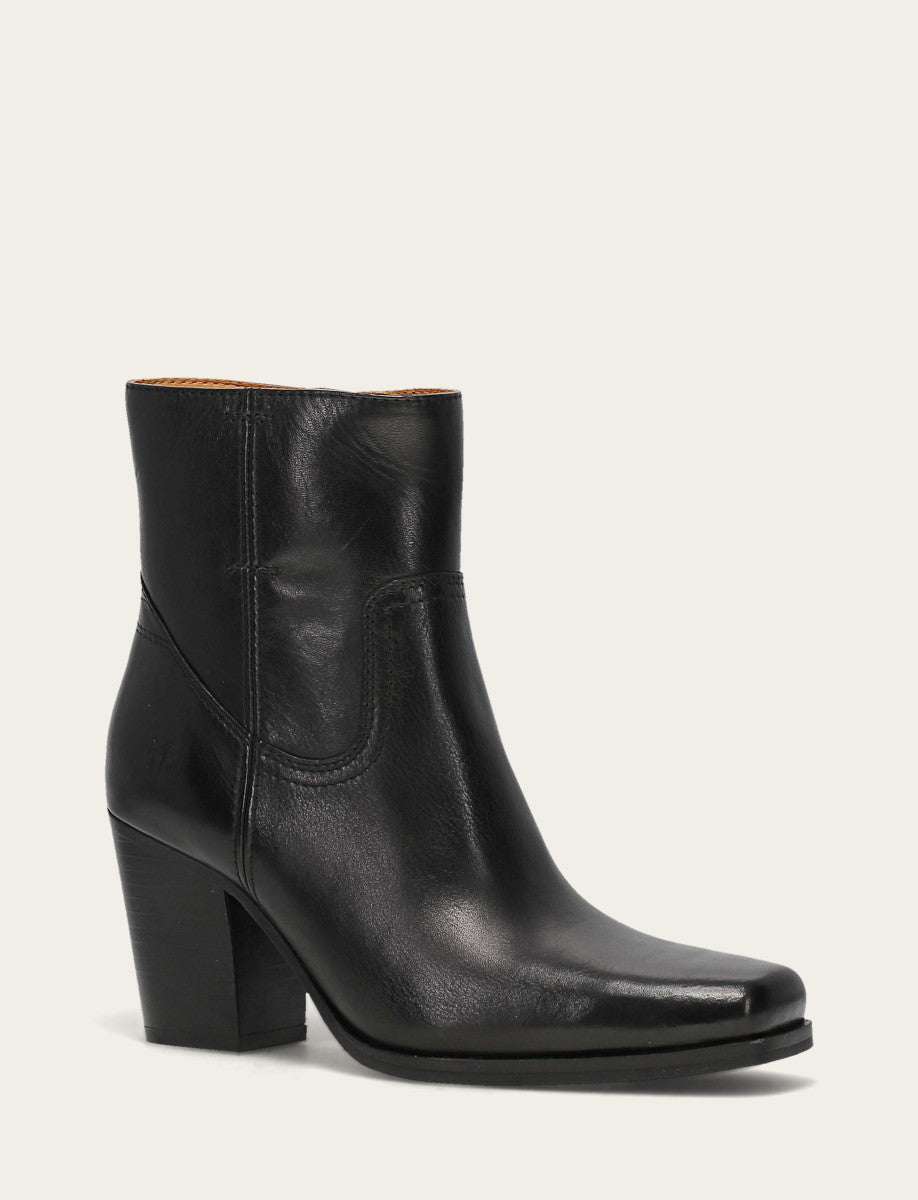 Frye Women's Black Shiloh Zip Booties / Black