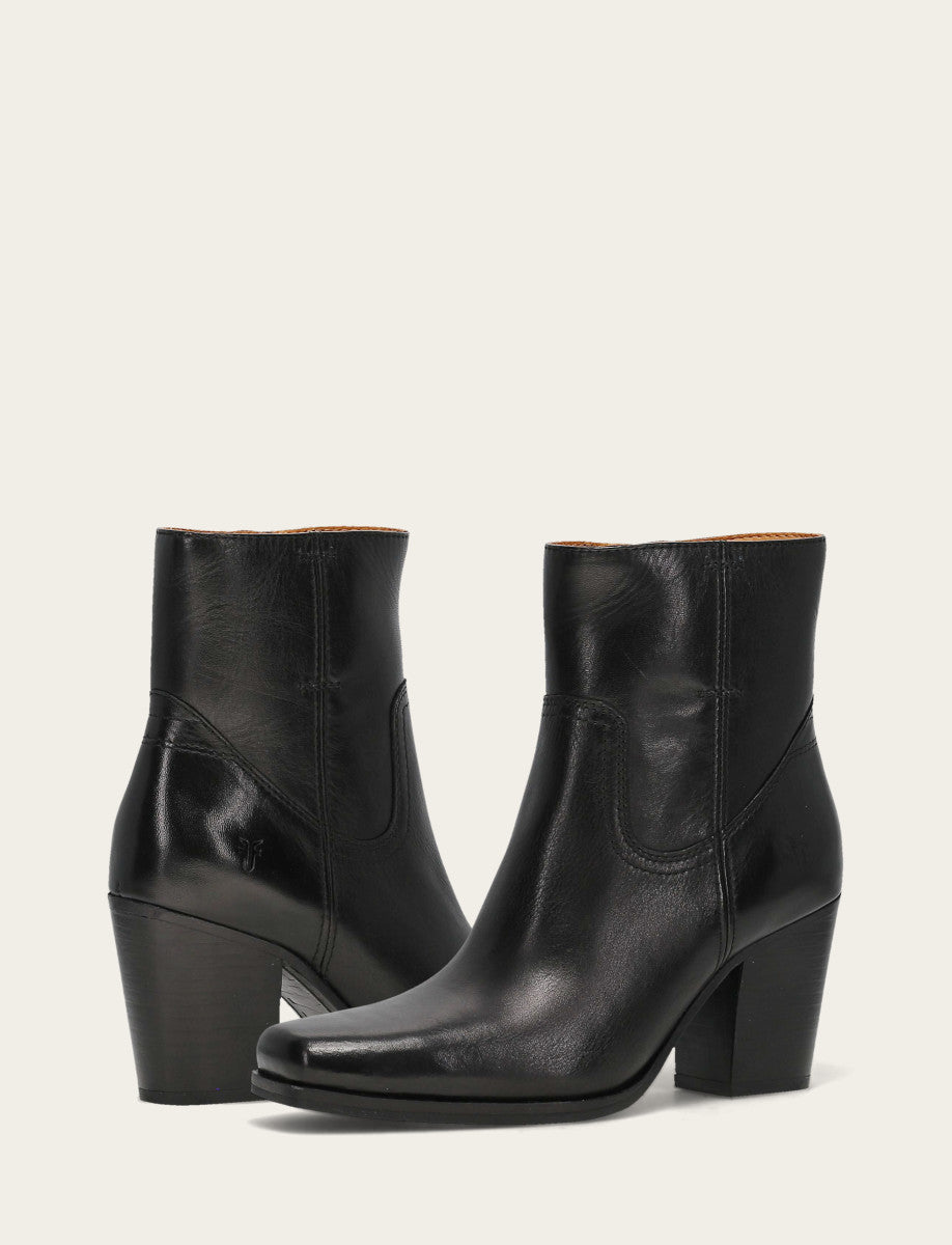 Frye Women's Black Shiloh Zip Booties / Black