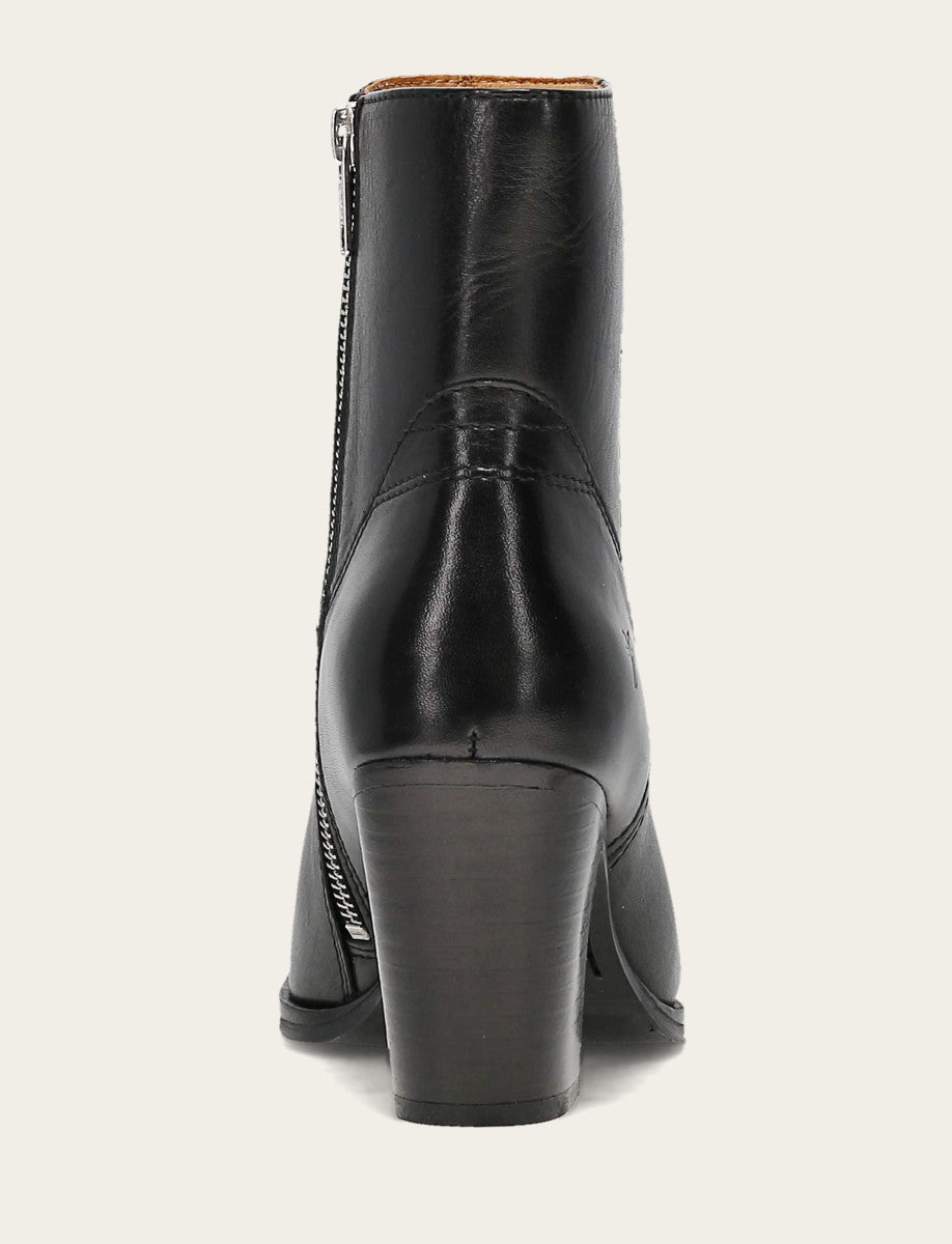 Frye Women's Black Shiloh Zip Booties / Black