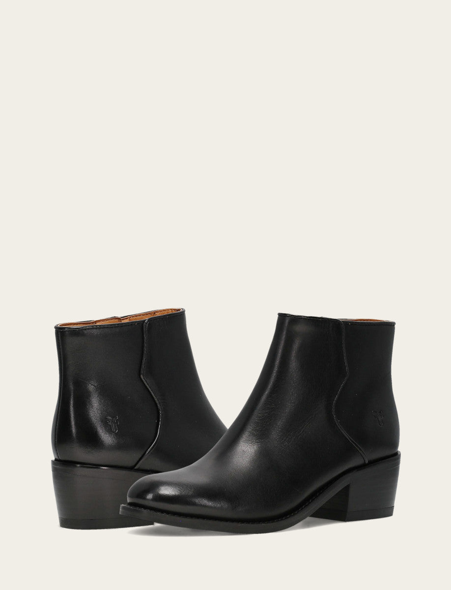 Frye Women's Black Carson 2 Piping Booties / Black