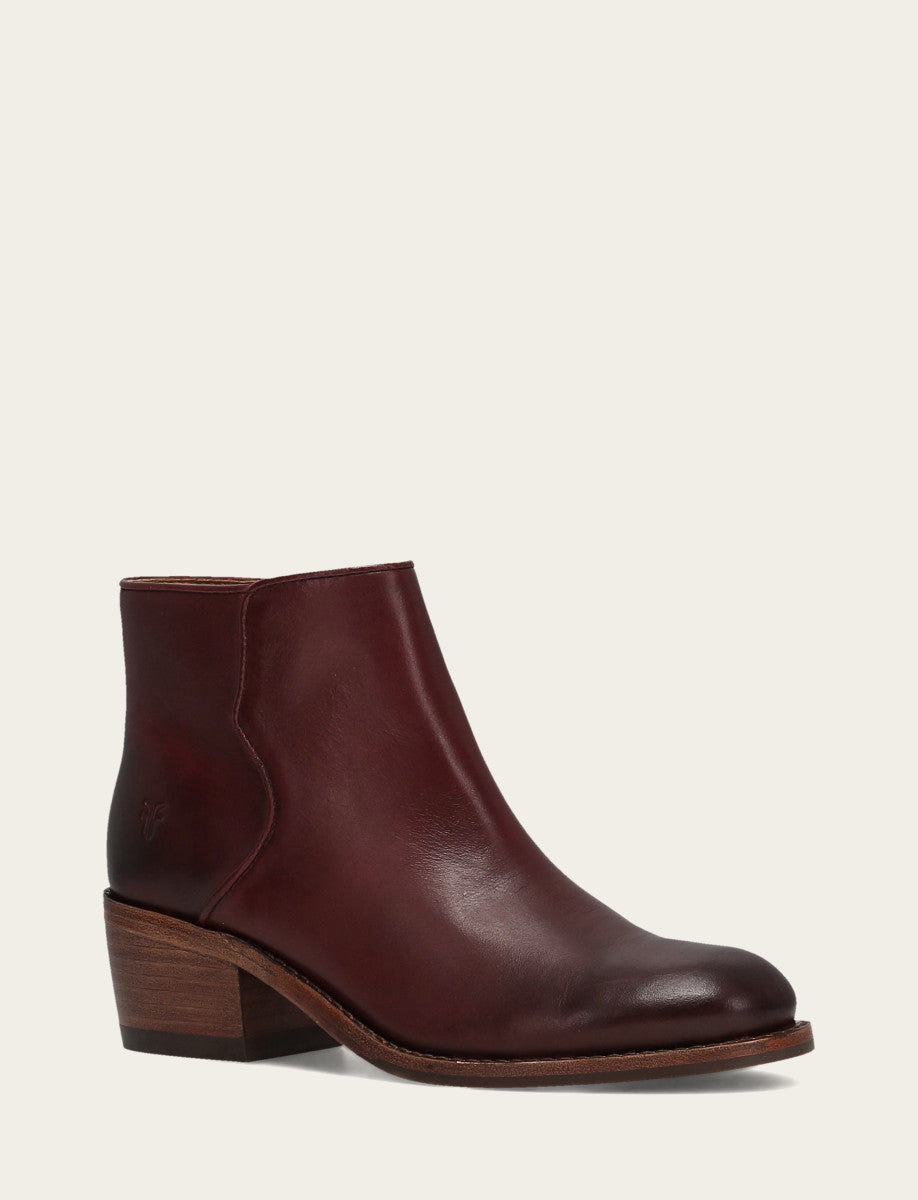 Frye Women's Merlot Carson 2 Piping Booties / Merlot
