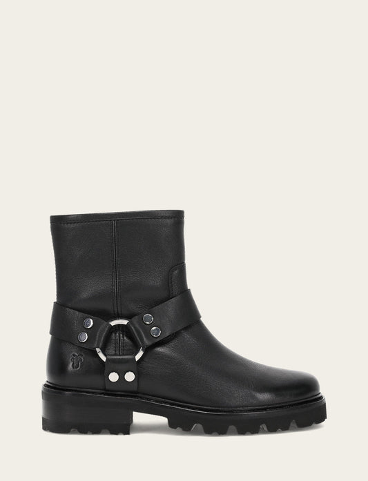 Frye Women's Black Olivia Harness Short Booties / Black