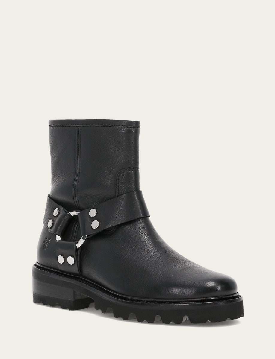 Frye Women's Black Olivia Harness Short Booties / Black