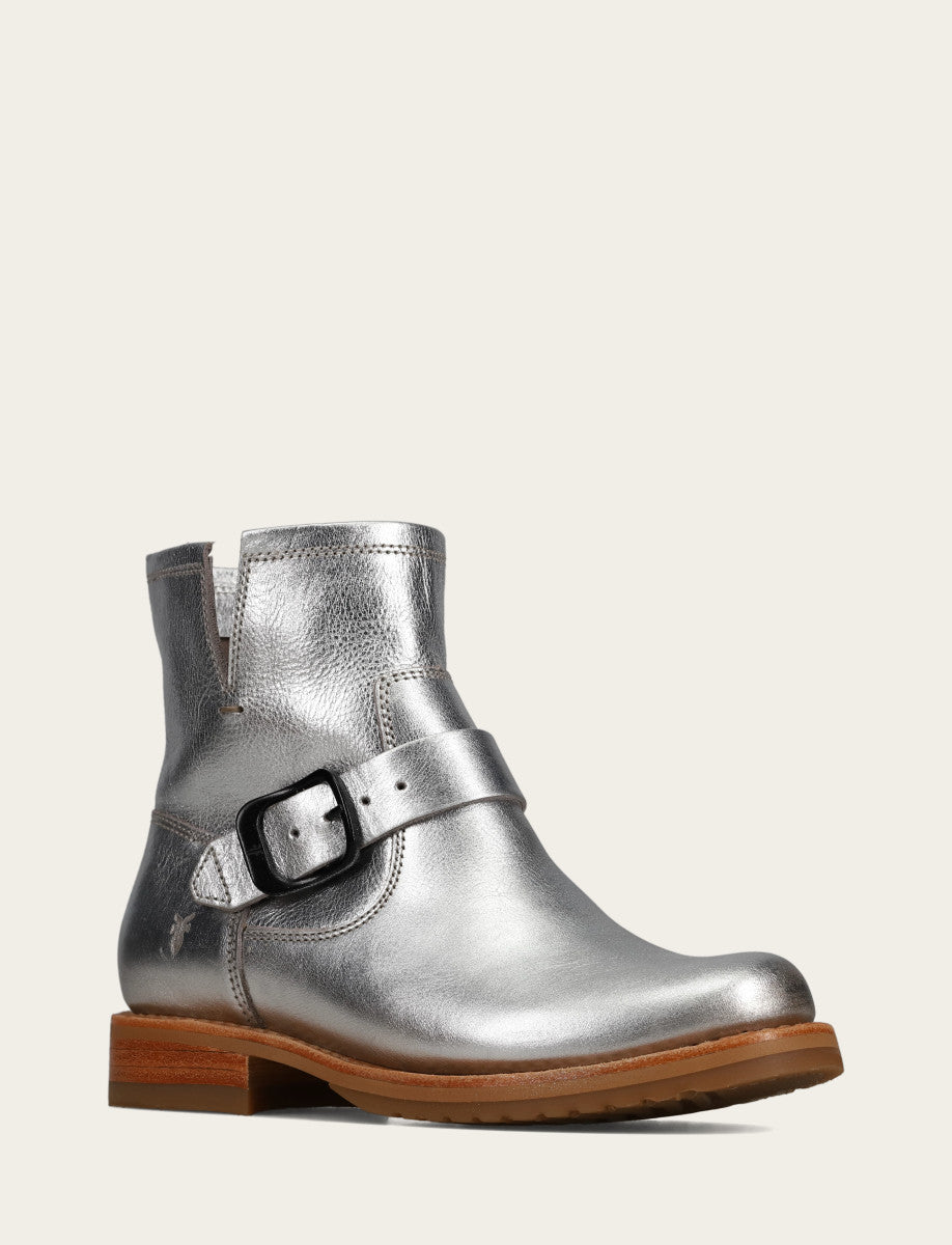 Frye Women's Silver Veronica Flex Booties / Silver