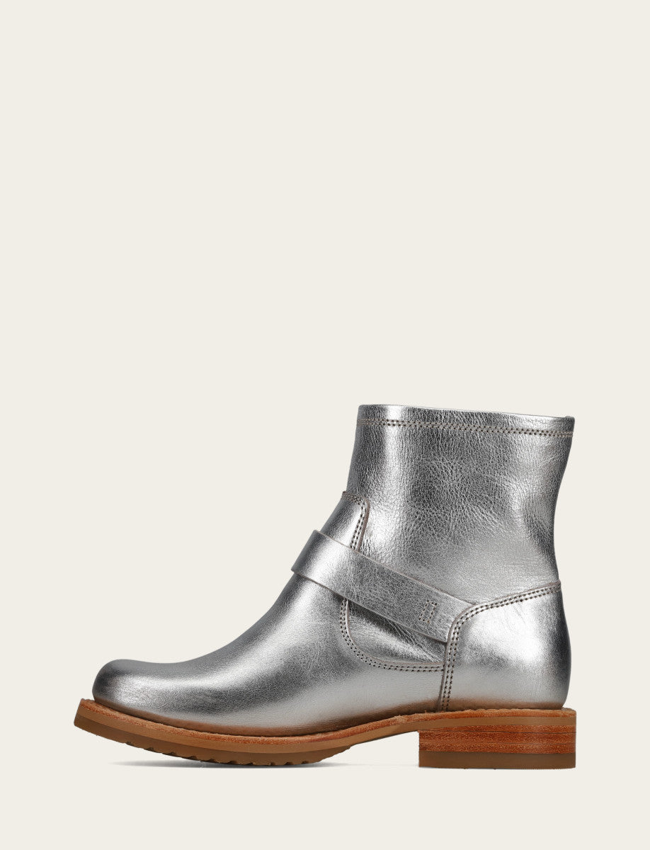 Frye Women's Silver Veronica Flex Booties / Silver