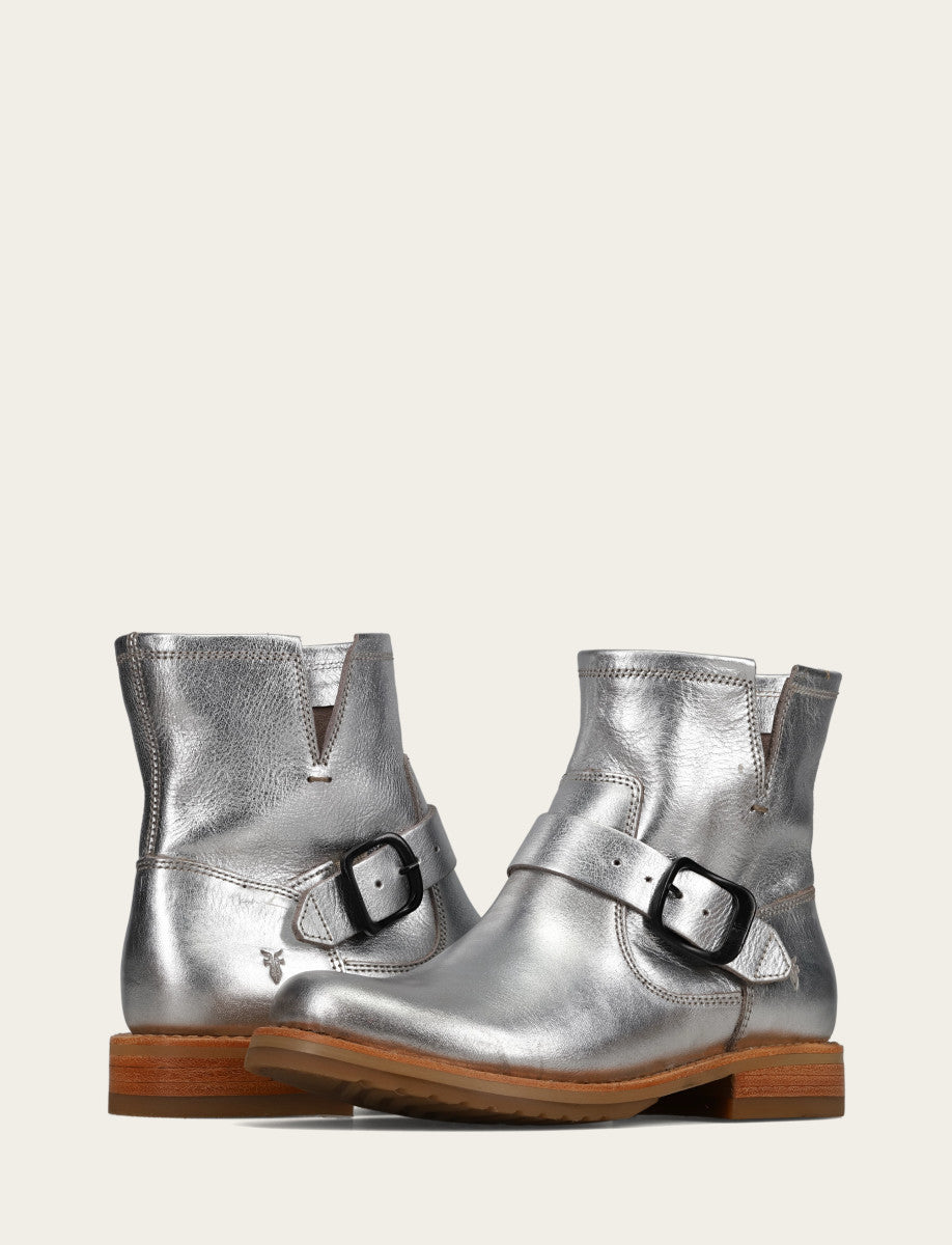 Frye Women's Silver Veronica Flex Booties / Silver
