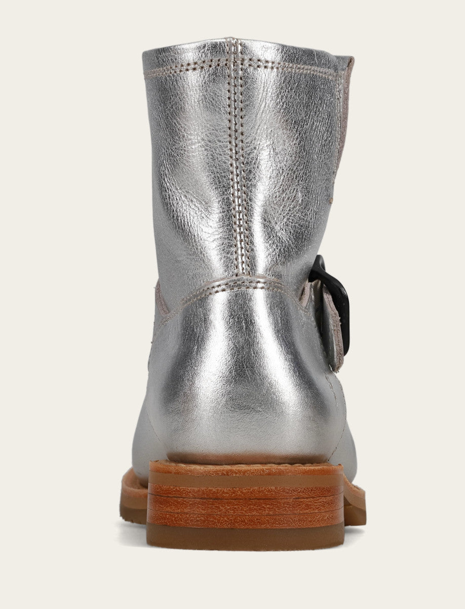 Frye Women's Silver Veronica Flex Booties / Silver