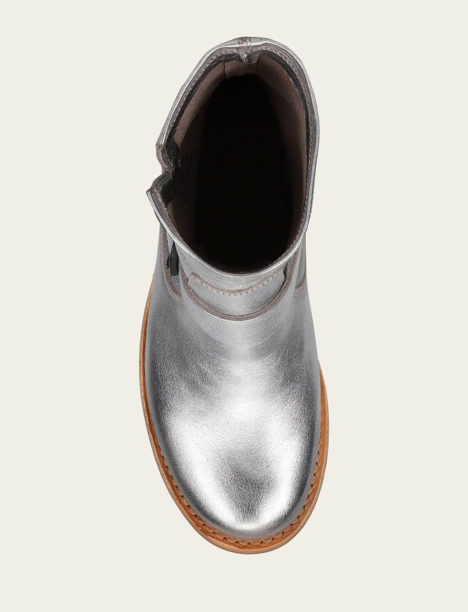 Frye Women's Silver Veronica Flex Booties / Silver