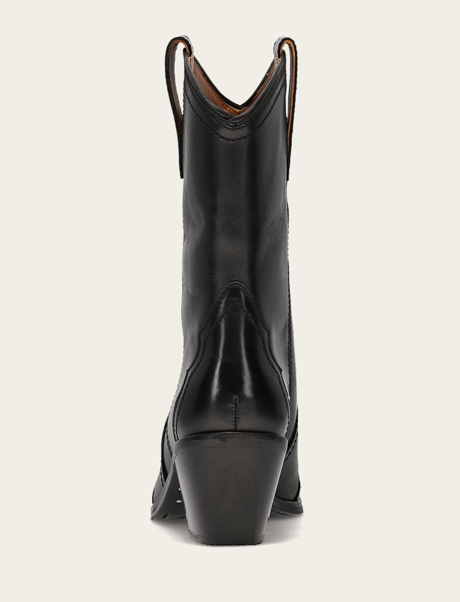 Frye Women's Black Sara Wingtip Stud Boot / Black