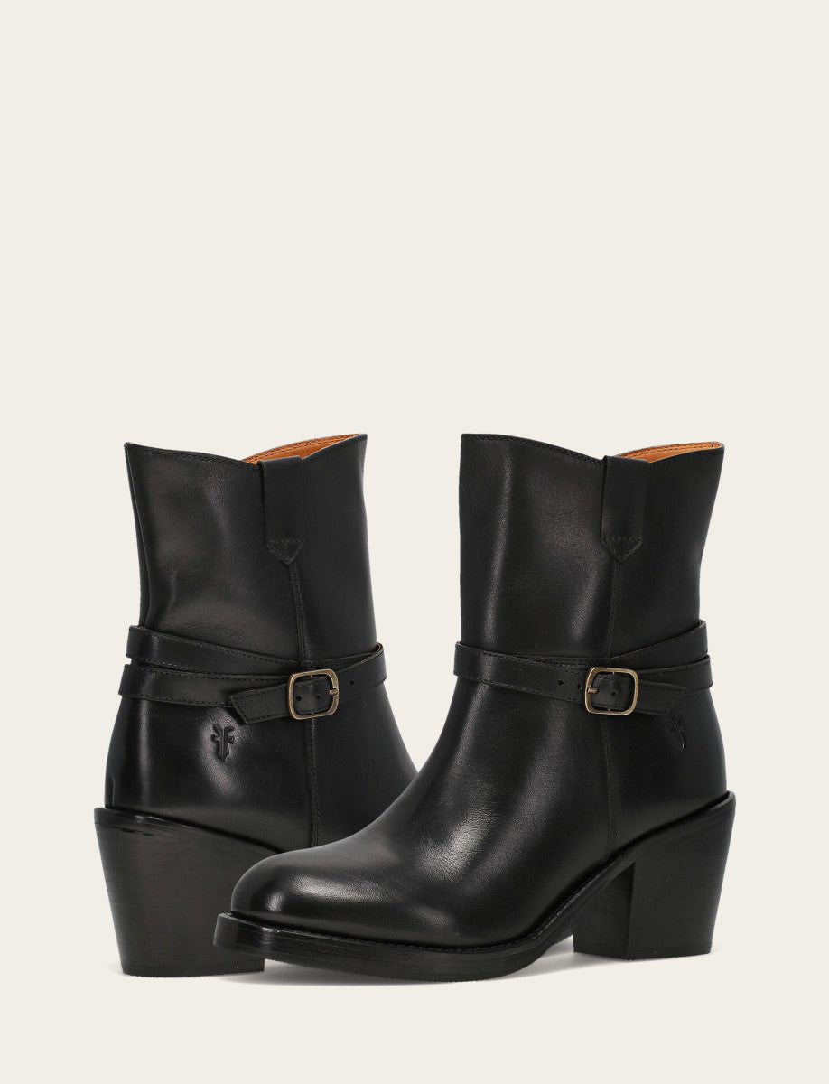 Frye Women's Black Rylee Belted Inside Zip Boot / Black