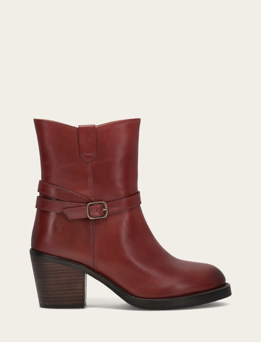 Frye Women's Cranberry Rylee Belted Inside Zip Boot / Cranberry