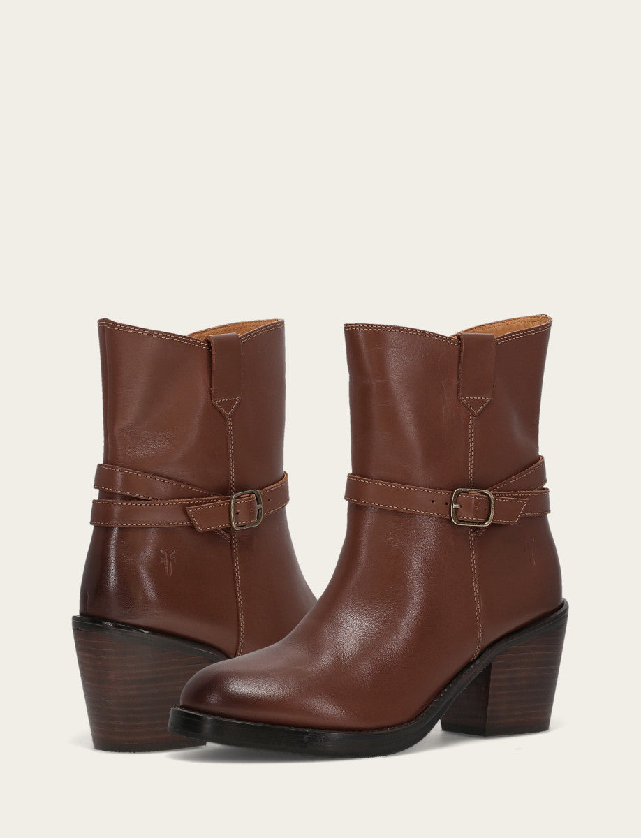 Frye Women's Walnut Rylee Belted Inside Zip Boot / Walnut