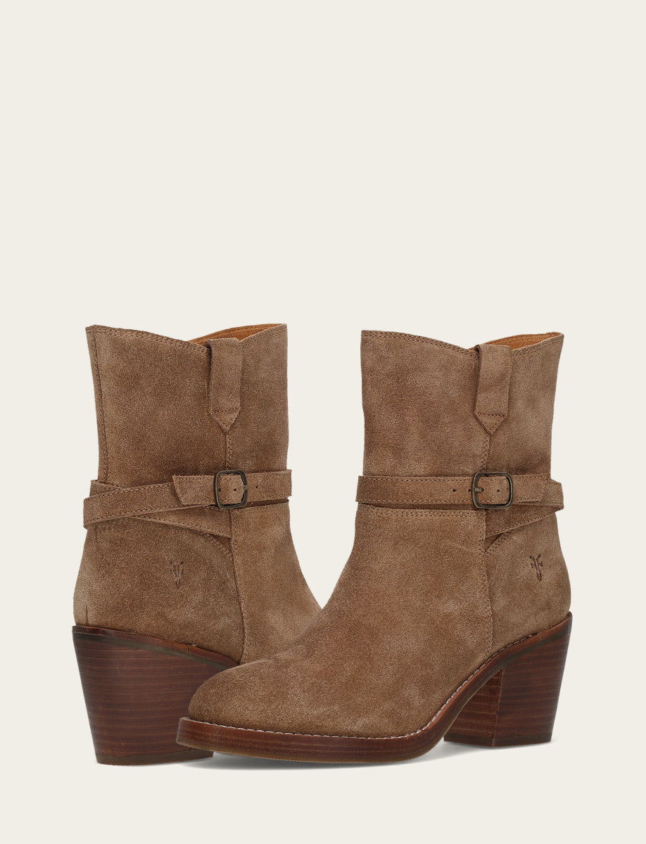 Frye Women's Mushroom Rylee Belted Inside Zip Boot / Mushroom