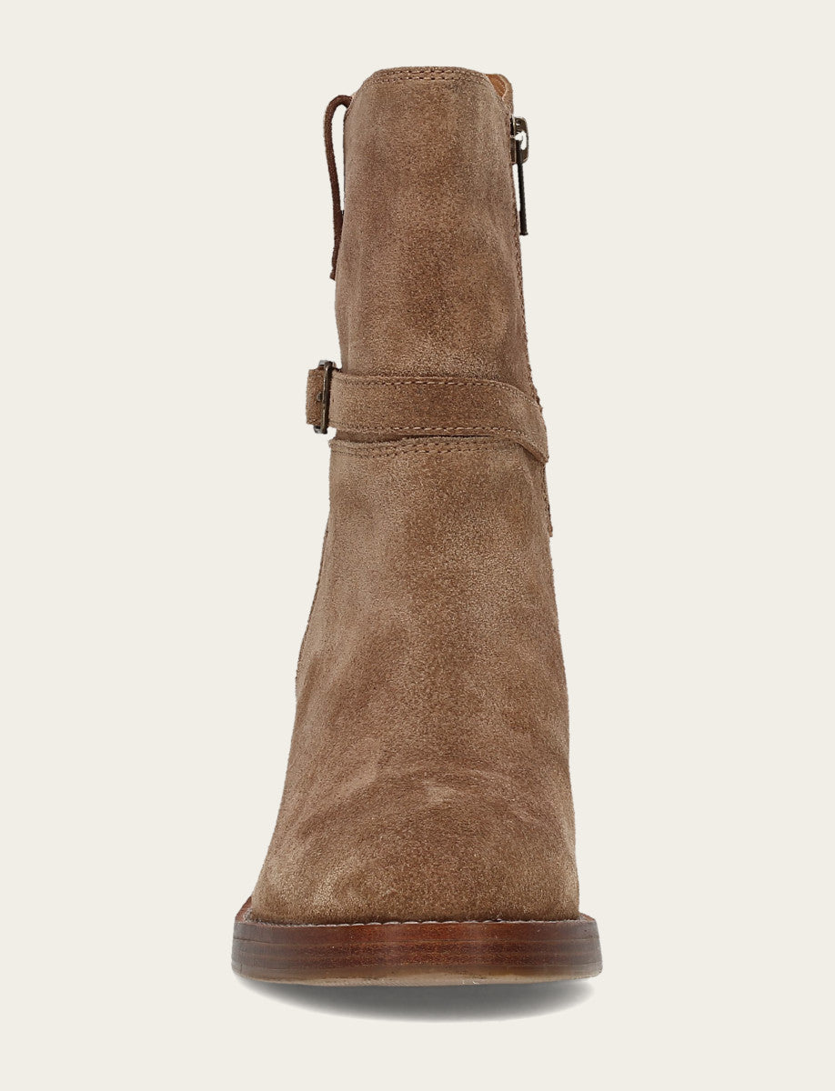 Frye Women's Mushroom Rylee Belted Inside Zip Boot / Mushroom