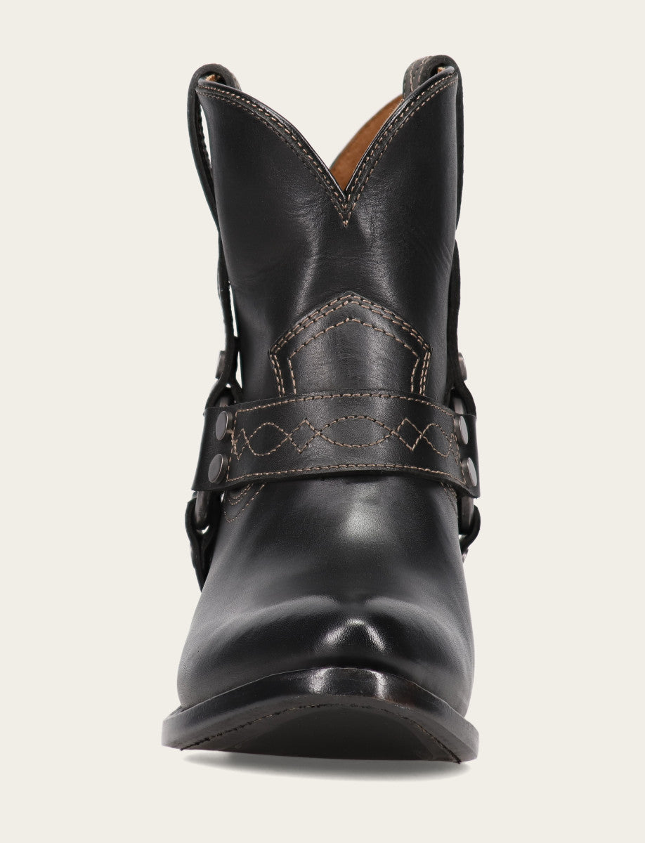 Frye Women's Black Billy Short Harness Booties / Black