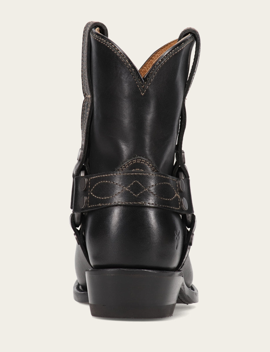 Frye Women's Black Billy Short Harness Booties / Black